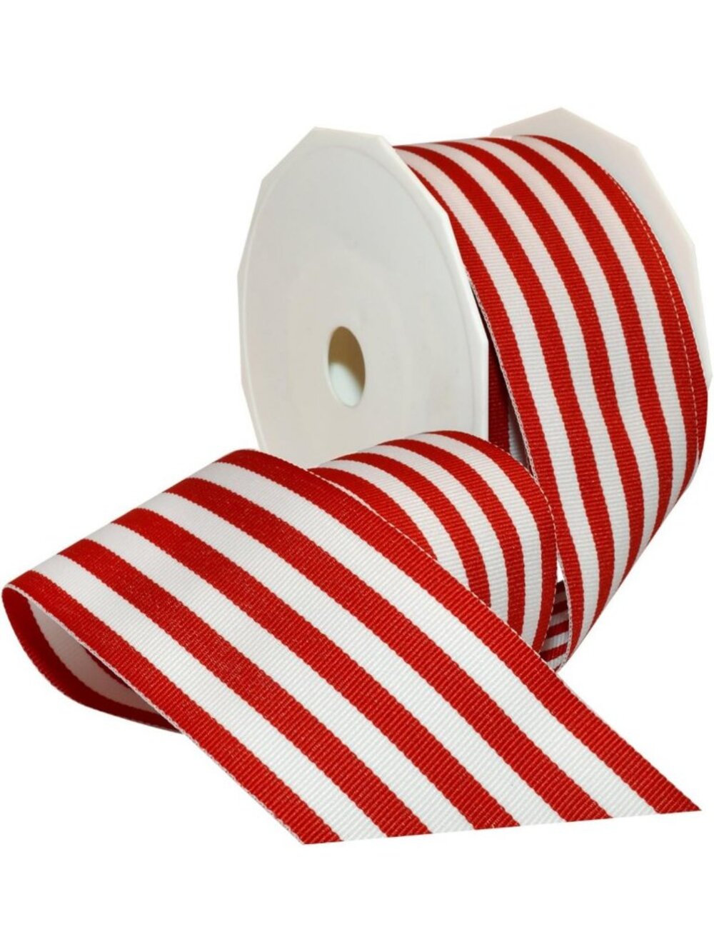 Red Striped Grosgrain Ribbon for Party Decor & Gift Wrapping - 2.25” x 20 Yards